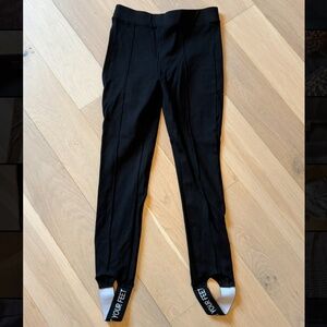 Zara black stirrup pants/ leggings women size M